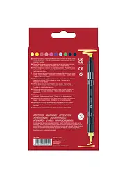 Фломастери 10 кол. FABER CASTELL Fibre-Tip Neon двосторонні (151109) - мініатюра 2