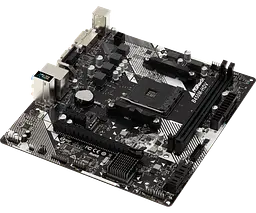Материнська плата AsRock AM4 (B450) B450M-HDV R4.0, B450, 2xDDR4, Int.Video(CPU), 4xSATA3, 1xM.2, 1xPCI-E 16x 3.0, 1xPCI-E 1x 2.0, ALC887, RTL8111H, 6xUSB3.1/4xUSB2.0, VGA/DVI-D/HDMI, mATX - мініатюра 3