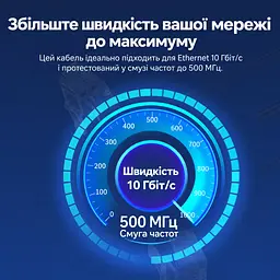 Патч-корд Ethernet Cat6A з поворотом кутових конекторів на 360° Vention 1 м LAN-кабель UTP без екранування зі штекерами RJ45 8P8C на обох кінцях зі швидкістю передавання даних 10 Гбіт/с з зовнішнім діаметром 2,8 мм для підключення в обмеженому просторі чорний (IBOBF) - мініатюра 6