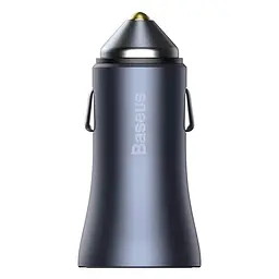 Зарядний автомобільний набір BASEUS Golden Contactor Pro Dual Quick Car Charger Set 40w TZCCJD-B0G - мініатюра 3