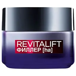 Нічний антивіковий крем для обличчя L'Oreal Paris Revitalift Filler Відновлювач об'єму з гіалуроновою кислотою, 50 мл (A8674400) - мініатюра 2