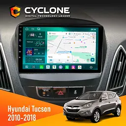 Штатна магнітола Hyundai Tucson 2010-2018 Cyclone C9-013 4x64 DSP 4G Cyclone (НФ-00007272)