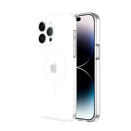 Чохол Vokamo для iPhone 15 Pro з магнітом Glacier білий матовий - мініатюра 2