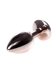 Анальна пробка - Jewellery Red Gold PLUG- Clear - мініатюра 4
