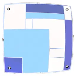 Світильник настінно-стельовий накладний Brille W-373/2 Blue