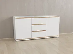 Комод Forte Mikkel Ш 1502 / В 759 / Г 390 Білий-Дуб сонома планки
