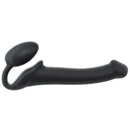 Безремневий страпон Strap-On-Me Black M повністю регульований діаметр 3.3 см