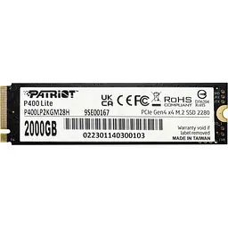 SSD накопичувач Patriot P400 Lite 2TB M.2 NVMe (P400LP2KGM28H) [129552] - мініатюра 2