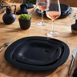 Тарілка десертна Luminarc Carine Black квадратна 19 см (L9816) - мініатюра 3