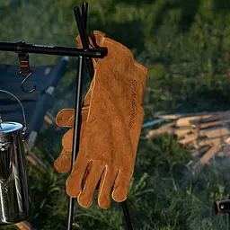 Рукавички вогнестійкі шкіряні Naturehike NH20FS042, розмір M, коричневі - мініатюра 4