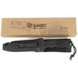 Ніж Ganzo G8012V2-BK з паракордом чорний - мініатюра 8