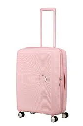 American Tourister Валіза American Tourister, Soundbox, поліпропілен, середня, 67см, 71.5/81л, TSA, 4 колеса, EXP, пастельно-рожевий