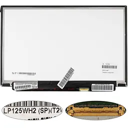 Матриця 12.5 LP125WH2-SPT2 (1366*768 30pin(eDP IPS !!!) LED SLIM(без планок та вушок) матова роз'єм праворуч знизу) для