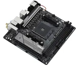 Материнська плата AsRock B550M-ITX/AC (B550M-ITX/AC) (Socket AM4, AMD B550, Mini-ITX) - мініатюра 3