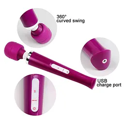 Вібромасажер B - Series Magic Wand, 32 см (рожевий) - мініатюра 7