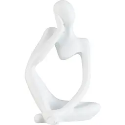 Статуетка декоративна МВМ My Home Мислитель біла (DH-ST-16-1 WHITE)