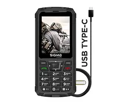 Телефон Sigma mobile X-treme протиударний захищений PR68 Type-C чорний (4827798122419) - мініатюра 3