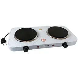 Електроплитка SeaBreeze SB-063 2000 Вт 2 конфорки диск біла - мініатюра 4