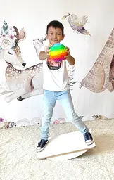 Балансувальна дошка балансир Більгоу Біла 180*, балансборд - мініатюра 5