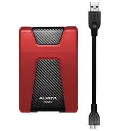 Зовнішній жорсткий диск Adata 2TB (AHD650-2TU31-CRD) - мініатюра 4