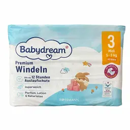 Підгузники Babydream Premium 3 Midi (5-9 кг), 43 шт