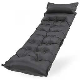 Килимок самонадувний Springos 193 x 66 x 3.5 см з подушкою PM053 Grey