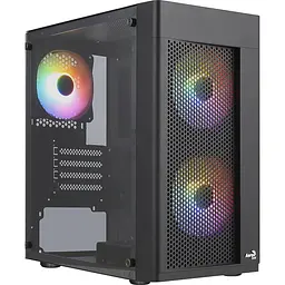 Корпус Aerocool Hexform-G-BK-v2 Black без БП (ACCS-PV38033.11) - мініатюра 1