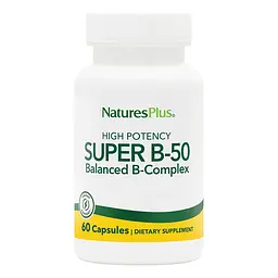 Вітаміни та мінерали NaturesPlus Super B-50 60 вегакапсул