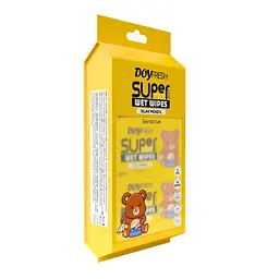 Серветки вологі Doy fresh 8*8 шт. жовті - мініатюра 2