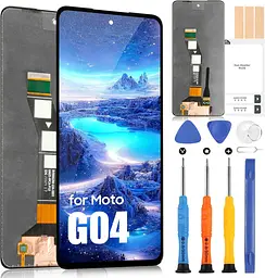 ARSSLY Motorola Moto G04 / Moto G24 РК-екран для Motorola Moto G04s, РК-дисплей Сенсорний екран у зборі з ремонтним комплектом