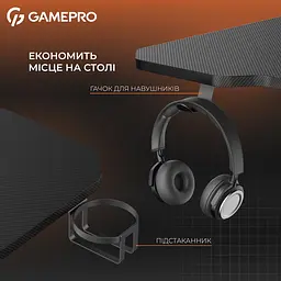 Комп'ютернй стіл GamePro Black (GD012) - мініатюра 9