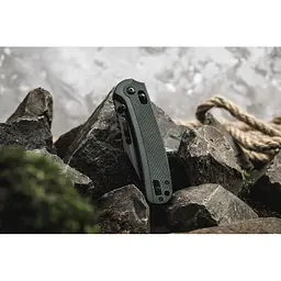 Нiж складаний Ganzo G768PT-GB чорний клинок синьо-зелений - мініатюра 8