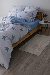 Комплект постільної білизни ТЕП Soft dreams Morning Star Blue двоспальний блакитний з білим (2-03858_25318) - мініатюра 4