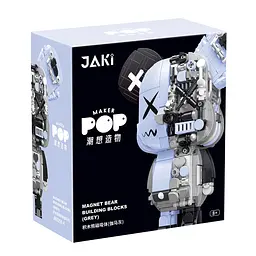 Дитячий конструктор "Магнітний Вайб" JAKI JK6250-4 серії "Кіберпанк ведмедики" 546 деталей - мініатюра 2