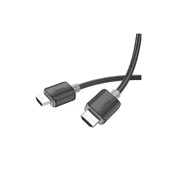 Кабель мультимедійний HDMI M to HDMI M 2.0m V2.0 4K black HOCO (6931474799395) - мініатюра 3