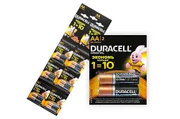 Батарейки Duracell LR-06 MN1500 10 x 2 відривна