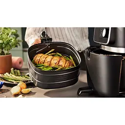 Мультипіч Philips Ovi Combi Connected 2200 Вт чорна (HD9876/90) - мініатюра 6