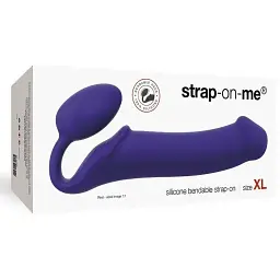 Безремневий страпон Strap-On-Me Violet XL повністю регульований діаметр 4.5 см - мініатюра 3