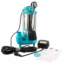 Насос каналізаційний 1.1кВт Hmax 15.5м Qmax 300л/хв з ножем (нерж) AQUATICA (773433) - мініатюра 7