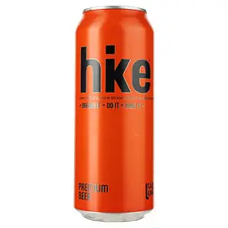 Пиво Hike Premium, светлое, 4,8%, ж/б, 0,5 л (196380)