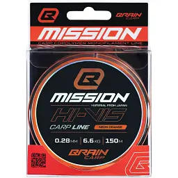 Волосінь Brain Mission Carp Line (Neon Orange) 150m 0.28mm 6.6kg - мініатюра 2
