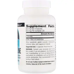 Амінокислота Source Naturals L-цитрулін 500 мг 60 капсул - мініатюра 2