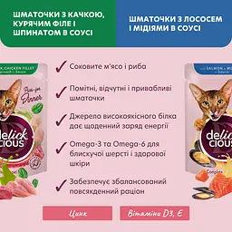 Набір корм вологий для котів Delickcious Набір №3 340 г (85 г х 4 шт.) - мініатюра 4