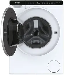 Пральна машина Haier фронтальна 5 кг 1000 A+++ 44 см дисплей інвертор люк чорний висота 70см білий - мініатюра 2