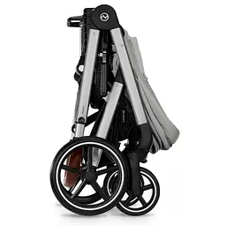 Коляска Cybex Balios 3 в 1 Stone Grey автокрісло Cloud T i-Size Mirage Grey + адаптори - мініатюра 6