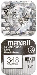 Батарейка Maxell SR421SW 1PC EU MF (6813373)