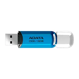 USB флеш накопичувач ADATA 32GB C906 Blue USB 2.0 (AC906-32G-RWB) - мініатюра 2