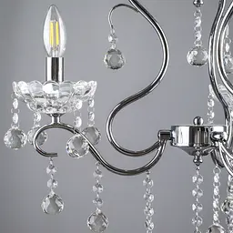 Люстра свічка Brille підвісна кришталева E14 40W (BCL-666S/3) - мініатюра 4