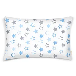 Комплект постільної білизни Cosas євро з простирадлом на резинці STARS CS14 200 x 220 см (StarsClearGreyBlue_El-58LBlue_200) - мініатюра 5