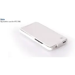 Чохол Hoco for Htc One Duke flip leather case white HTL006 - мініатюра 4